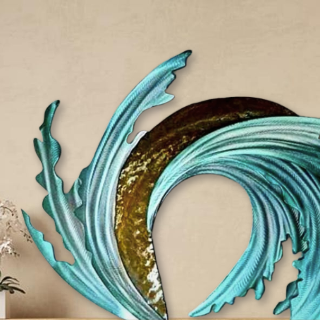 Modern Dragon-Inspired Metal Wall Art