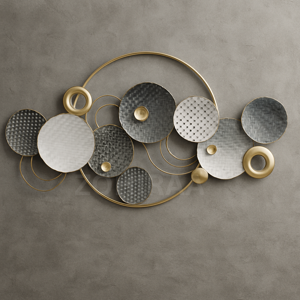 Circle Modern Abstract Metal Wall Decor
