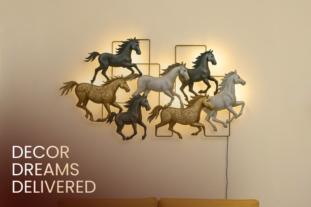 Short banner of wall art