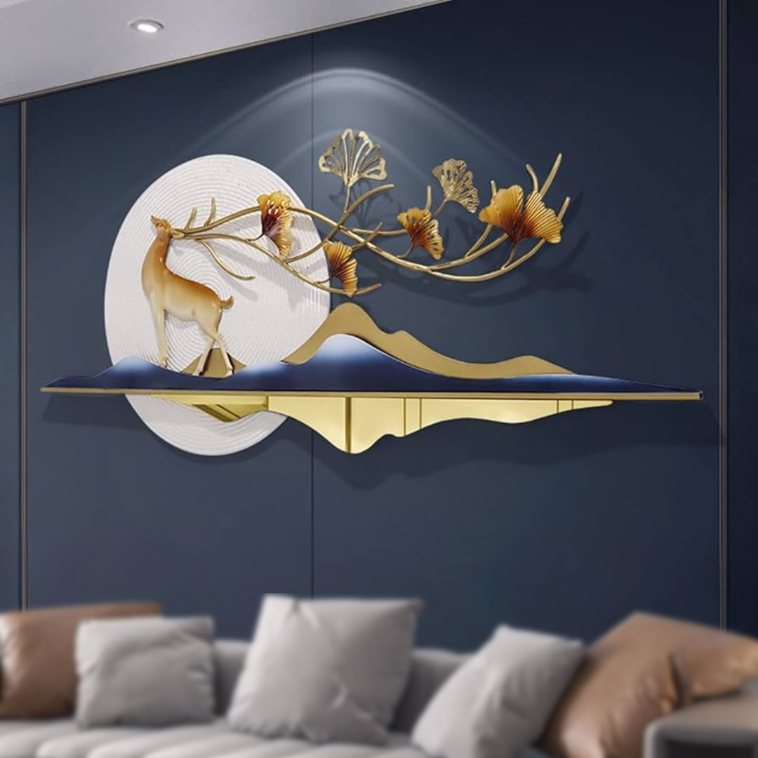 Modern Nature Deer Wall Art for Living Room