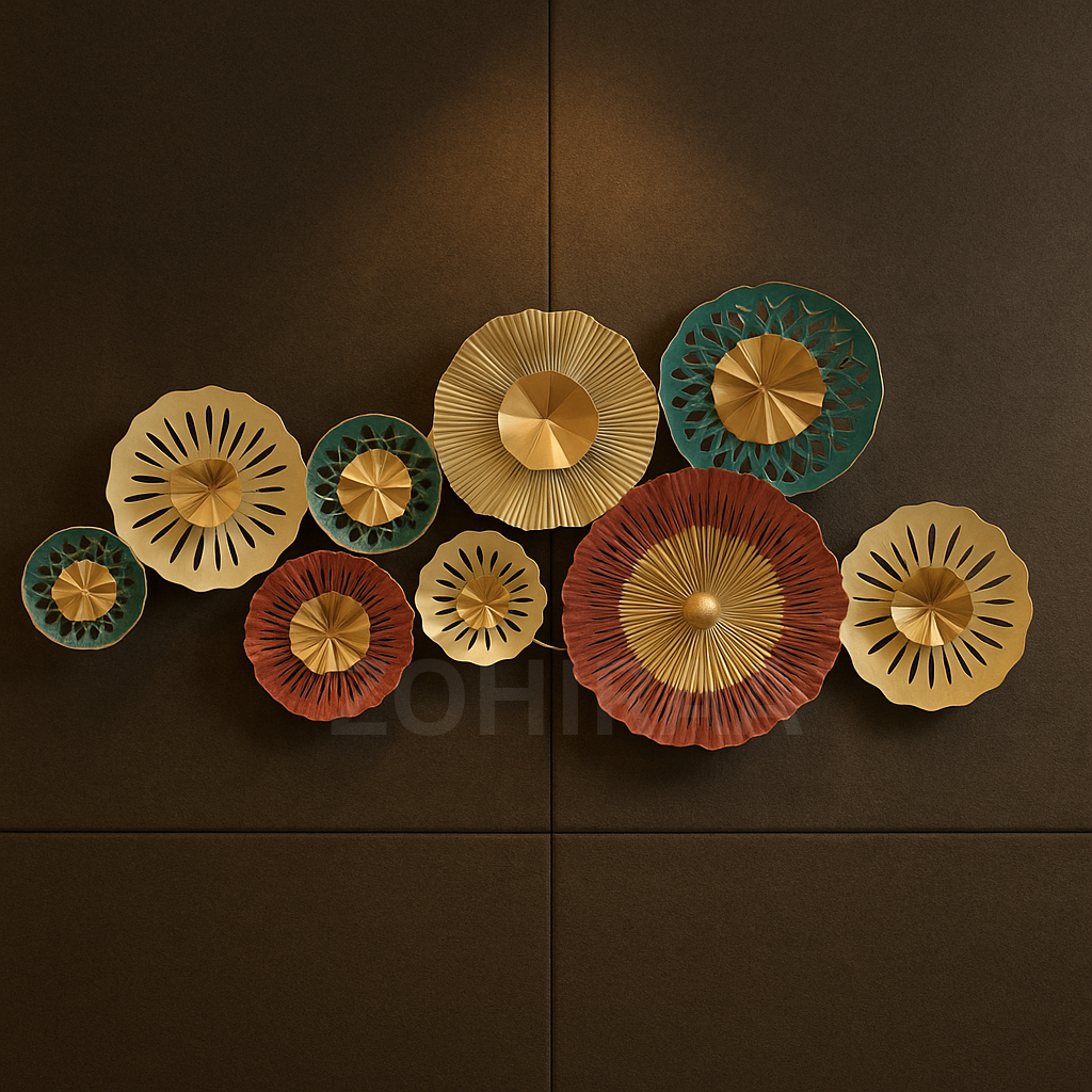 Vibrant Floral Burst 3D Metal Wall Art